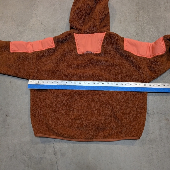 Free People FP Movement Anorak Sweatshirt Women's S Brown Sherpa Hooded - Picture 6 of 6